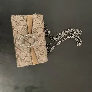 Gucci | Bags | Gucci Tan And Brown Monogram Bag With Silver  display picture 3